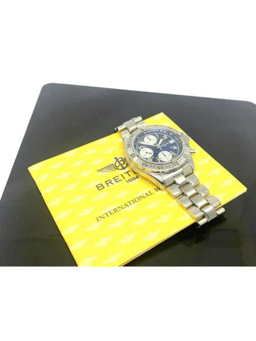 Breitling Men's Watch A13035.1 Swiss Automatic Chronograph Blue Dial Steel 41mm